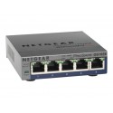 NETGEAR Switch configurable ProSAFE Plus GS105Ev2 - 5 ports 10/100/1000 RJ45 boitier metal