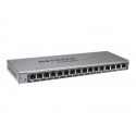 NETGEAR GS116E-200PES, Switch configurable ProSAFE Plus GS116Ev2 - 16 ports 10/100/1000RJ45 boitier metal