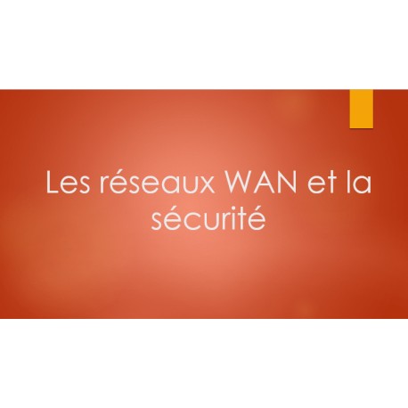 Les réseaux WAN et la sécurité